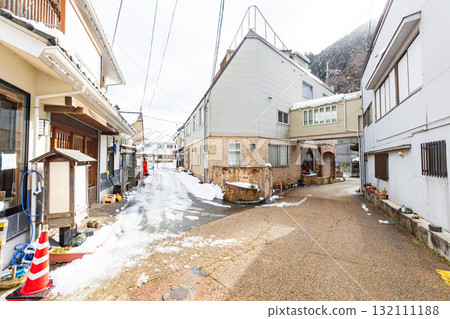 Yubara Onsen town dressed in winter clothes Yubara Onsen town dressed in winter clothes 132111188