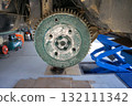 1974 S30 Fairlady Z genuine rear brakes. Rear drum brakes under disassembly and maintenance. 132111342