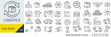 物流圖示集 132111530