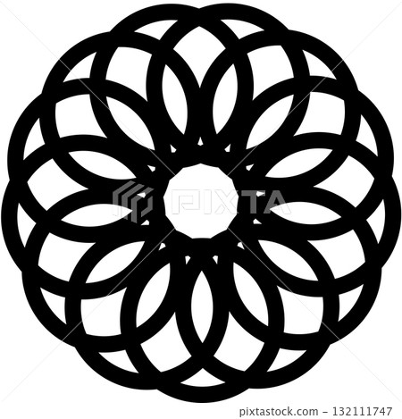 Circle overlay segments bold line for Infographic, data, business Circle overlay segments bold line for Infographic, data, business 132111747