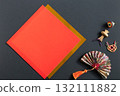 Background material for New Year's cards and celebrations 132111882