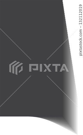 Rectangle shadow. Falling gray shades from object overlay blackout 132112019