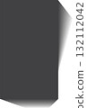 Rectangle shadow. Falling gray shades from object overlay blackout 132112042