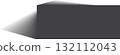 Rectangle shadow. Falling gray shades from object overlay blackout 132112043