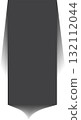 Rectangle shadow. Falling gray shades from object overlay blackout 132112044