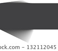 Rectangle shadow. Falling gray shades from object overlay blackout 132112045