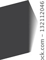Rectangle shadow. Falling gray shades from object overlay blackout 132112046