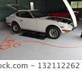 A 1974 S30 Fairlady Z being maintained in the garage 132112262