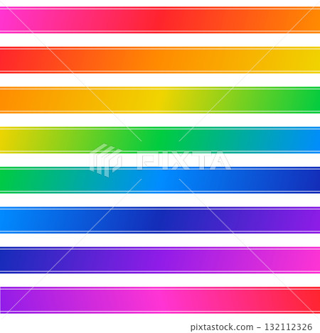 彩色漸層橫幅材質:8條彩虹條紋套裝 彩色漸層橫幅材質:8條彩虹條紋套裝 132112326