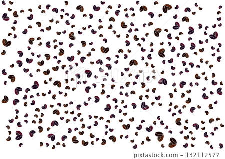 Coffee Beans Pattern on White Background Vector Illustration. Coffee Beans Pattern on White Background Vector Illustration. 132112577