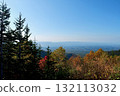 從十勝岳溫泉眺望富良野市，背景是晴朗的秋日天空 132113032