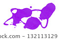 purple watercolor splash brush isolated on transparent background 132113129