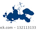 blue watercolor splash brush isolated on transparent background 132113133