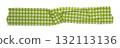 green patterned sticker paper tape isolated on transparent background 132113136