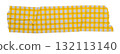 yellow patterned sticker paper tape isolated on transparent background 132113140