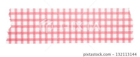 pink patterned sticker paper tape isolated on transparent background 132113144