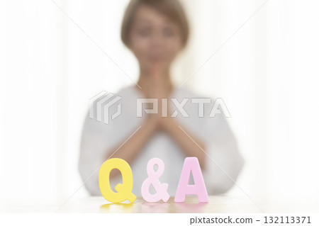 Q and A Senior Woman Out of Focus 132113371