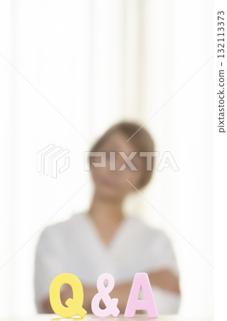 Q and A Senior Woman Out of Focus 132113373