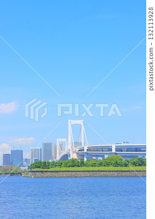 Scenery of Rainbow Bridge, Minato-ku, Tokyo Scenery of Rainbow Bridge, Minato-ku, Tokyo 132113928
