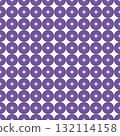 Purple starburst dot circles seamless pattern. Vector background. 132114158