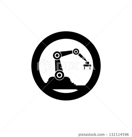 robot icon sign symbol and flat style for app, web and digital design. 132114596