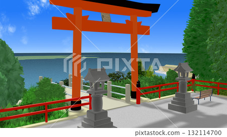 「海景神社」可作為動畫背景 「海景神社」可作為動畫背景 132114700