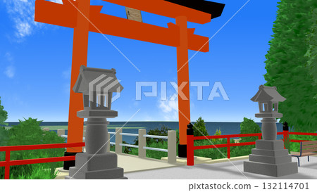 「海景神社」可作為動畫背景 「海景神社」可作為動畫背景 132114701