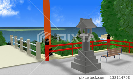 「海景神社」可作為動畫背景 「海景神社」可作為動畫背景 132114798