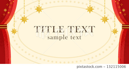 紅色窗簾和金色星星背景(舞台、活動、示範、派對的設計材料) 紅色窗簾和金色星星背景(舞台、活動、示範、派對的設計材料) 132115006