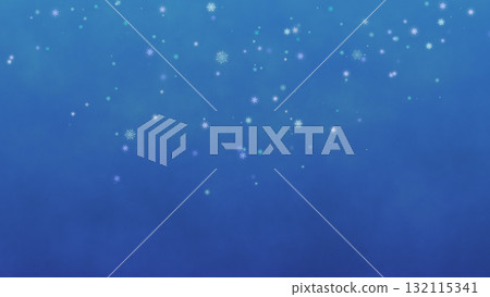 Beautiful winter wallpaper illustration with falling snow on a blue background Beautiful winter wallpaper illustration with falling snow on a blue background 132115341