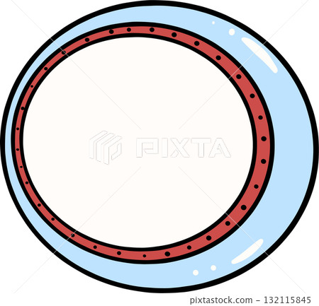 Cartoon Police Officer Uniform for Silly Goose Dress Up Illustration 132115845