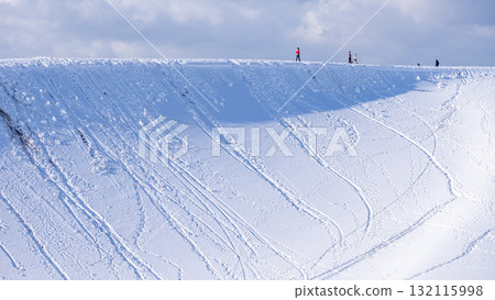 鳥取沙丘的雪景 鳥取沙丘的雪景 132115998