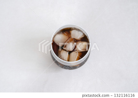 Iced coffee (top view) Iced coffee (top view) 132116116