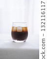 Cold iced coffee (white background, copy space) 132116117