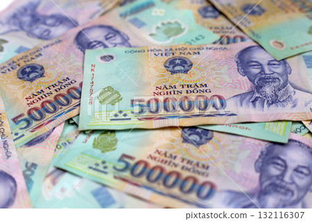 Five hundred thousand dong banknotes Five hundred thousand dong banknotes 132116307
