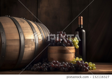 Wine beverage concept. Generative AI 132116327