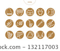 Musical instrument orchestra icon pictogram vector illustration set 132117003