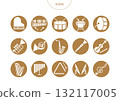 Musical instrument orchestra icon pictogram vector illustration set 132117005