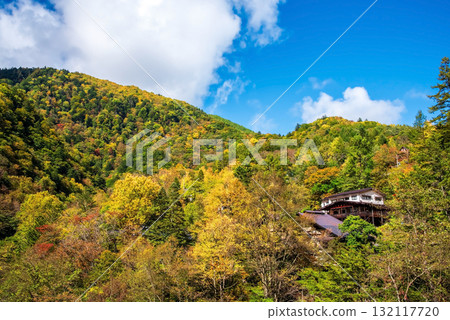 秋天的白骨溫泉（長野縣松本市） 132117720
