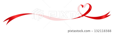 心形絲帶、裝飾材料 132118388