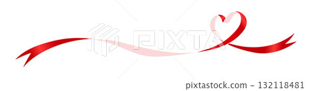 心形絲帶、裝飾材料 132118481
