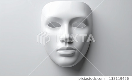 白色面具/假面 132119436