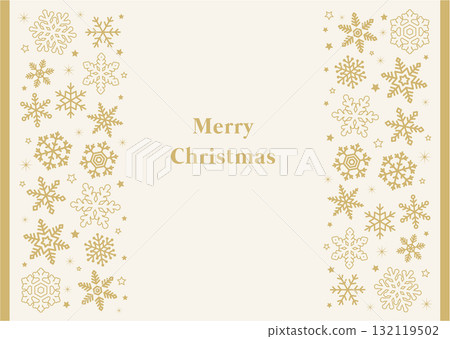 Snowflake Poster, Background, Frame (Gold) 132119502
