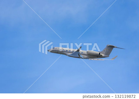 Scenery from Haneda Airport, airplane taking off, private jet, Ota Ward, Tokyo 132119872