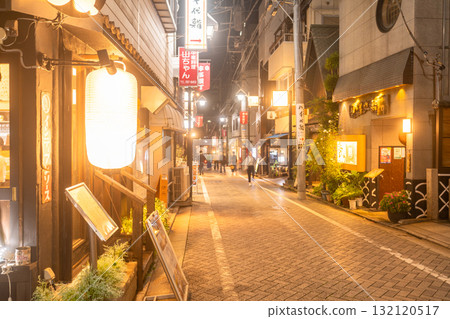 Tokyo: Bustling Kagurazaka nightscape 132120517