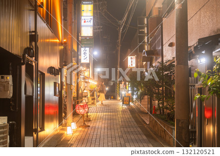 Tokyo: Bustling Kagurazaka nightscape 132120521