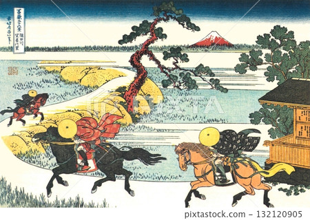 Hokusai Katsushika, Thirty-six Views of Mount Fuji #35, Sekiya Village on the Sumida River 132120905