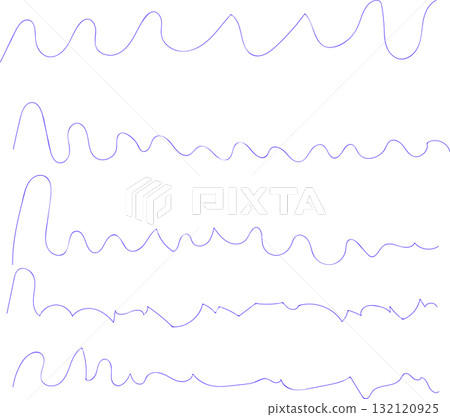 Vector artwork of a large tsunami wave in simple flat style 132120925