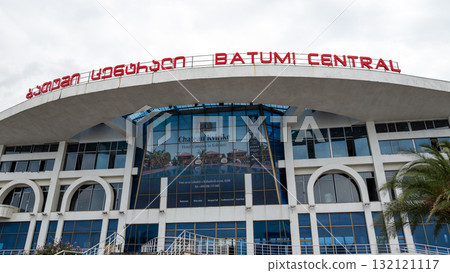 Batumi central main railway station in Batumi, Adjara, Georgia 132121117