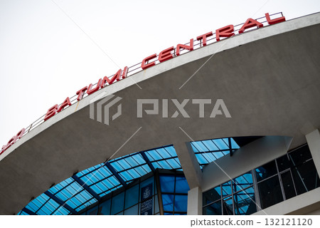 Batumi central main railway station in Batumi, Adjara, Georgia 132121120
